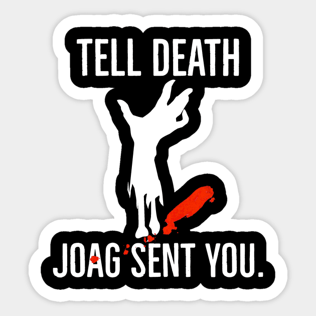 JoAG sent you  - dark backgrounds Sticker by Jack of All Graves